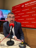 Gabriel Fernández avui als estudis de Ràdio Sabadell | Mireia Sans