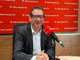 Francesc Luque, als estudis de Ràdio Sabadell
