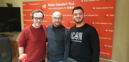 Director Joan Morera, el professor Jeroni Pagan i l'alumne Manuel Santiago