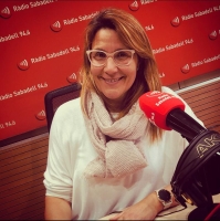 Raquel Benavides, al'estudi 1 de ràdio Sabadell