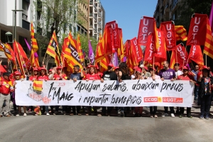 El sindicat s'ha mobilitzat aquest migdia a Sabadell | ACN