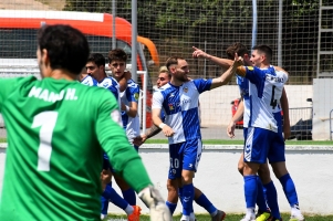 Celebració del gol arlequinat a l'Antonio Solana | Críspulo Díaz