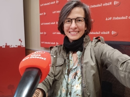 Ariadna Albereda Sirvent, membre de Mercatroc, a l'estudi 1