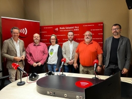 Els representants dels grups municipals avui a Ràdio Sabadell | Mireia Sans