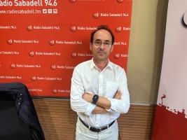 David Cánovas, als estudis de Ràdio Sabadell