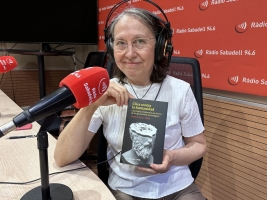 Cecilia Picún a l'estudi 1 de Ràdio Sabadell