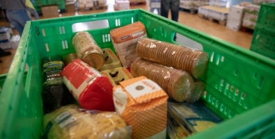 Recollida d'aliments de la Hermandad Nuestra Señora de la Fuensanta