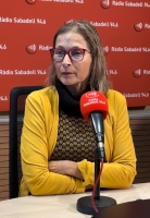 Marisa Romera a l'estudi de Ràdio Sabadell | Mireia Sans