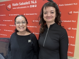 Àngels Casanovas Romeu, comissària exposició i Maria Garcia Expósito Tècnica de difusió del Museu d Història de Sabadell