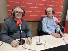 El president de l'Acadèmia Catòlica, Ramón Graells i Jordi Graells, responsable del cicle i membre de la Junta Directiva de l'Acadèmia