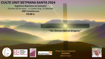 El cartell del culte unit previst per aquesta tarda
