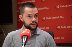 Eloi Cortés, tinent d'alcaldessa de Serveis a les persones, en una entrevista a Ràdio Sabadell 