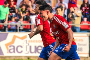 Pascual celebra un gol contra el Barça Atlètic | CD Teruel