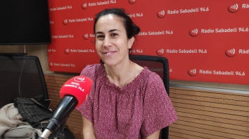 Luisa Machado, als estudis de Ràdio Sabadell | Pau Duran