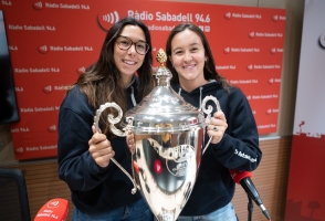 Irene González i Sofia Giustini a Ràdio Sabadell | Roger Benet