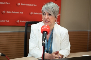 Lourdes Ciuró aquest matí durant l'entrevista a 'El Cafè de la Ràdio' | Roger Benet