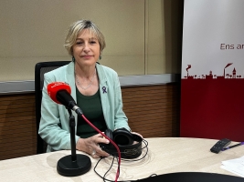 Carme Forcadell als estudis de Ràdio Sabadell | Mireia Sans