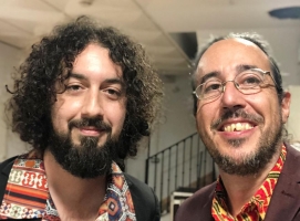 Lluís Coloma amb Carlos Kid, amb qui fa el concert d'aquest vespre | Instagram