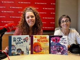 Laia Ramiro i Elisabet Dionís a Ràdio Sabadell | Mireia Sans 