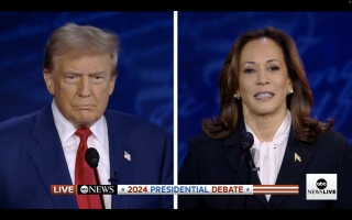 Donald Trump i Kamala Harris durant el debat de candidats | ACN